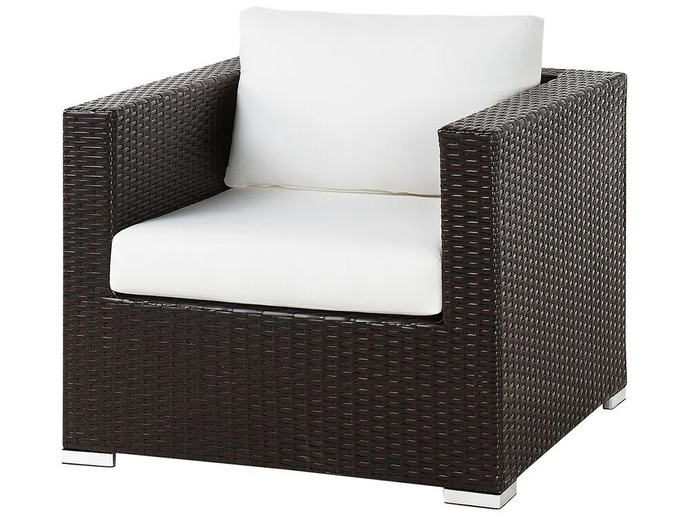 Garden Lounge Set with Table 8 Seater XXL Right Hand Modular PE Rattan Dark Brown
