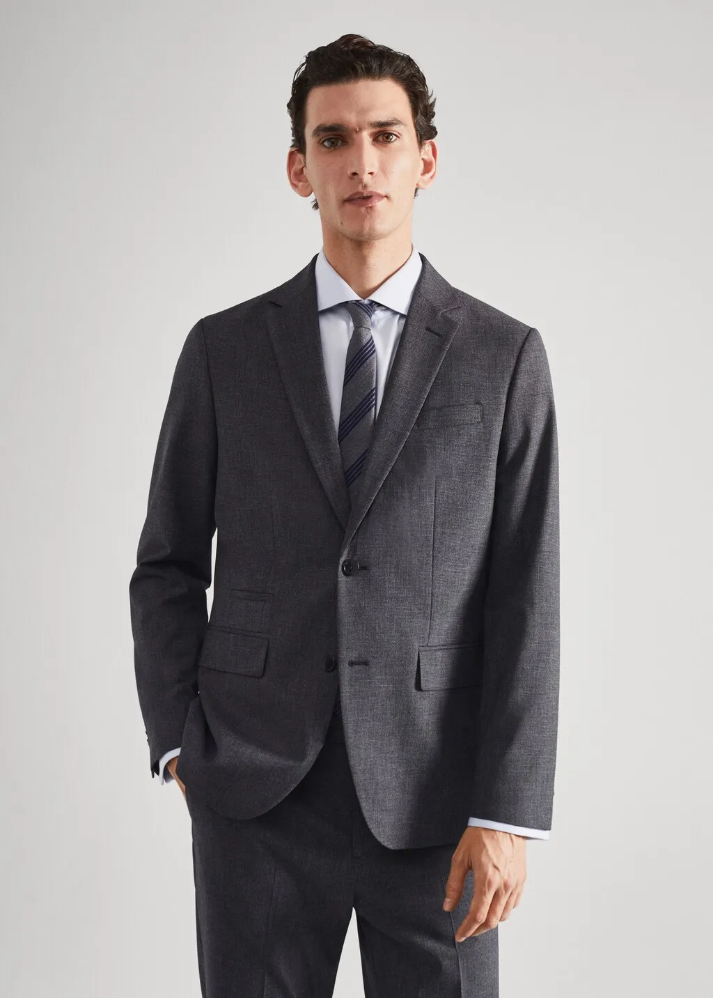 Giacca completo lana slim fit