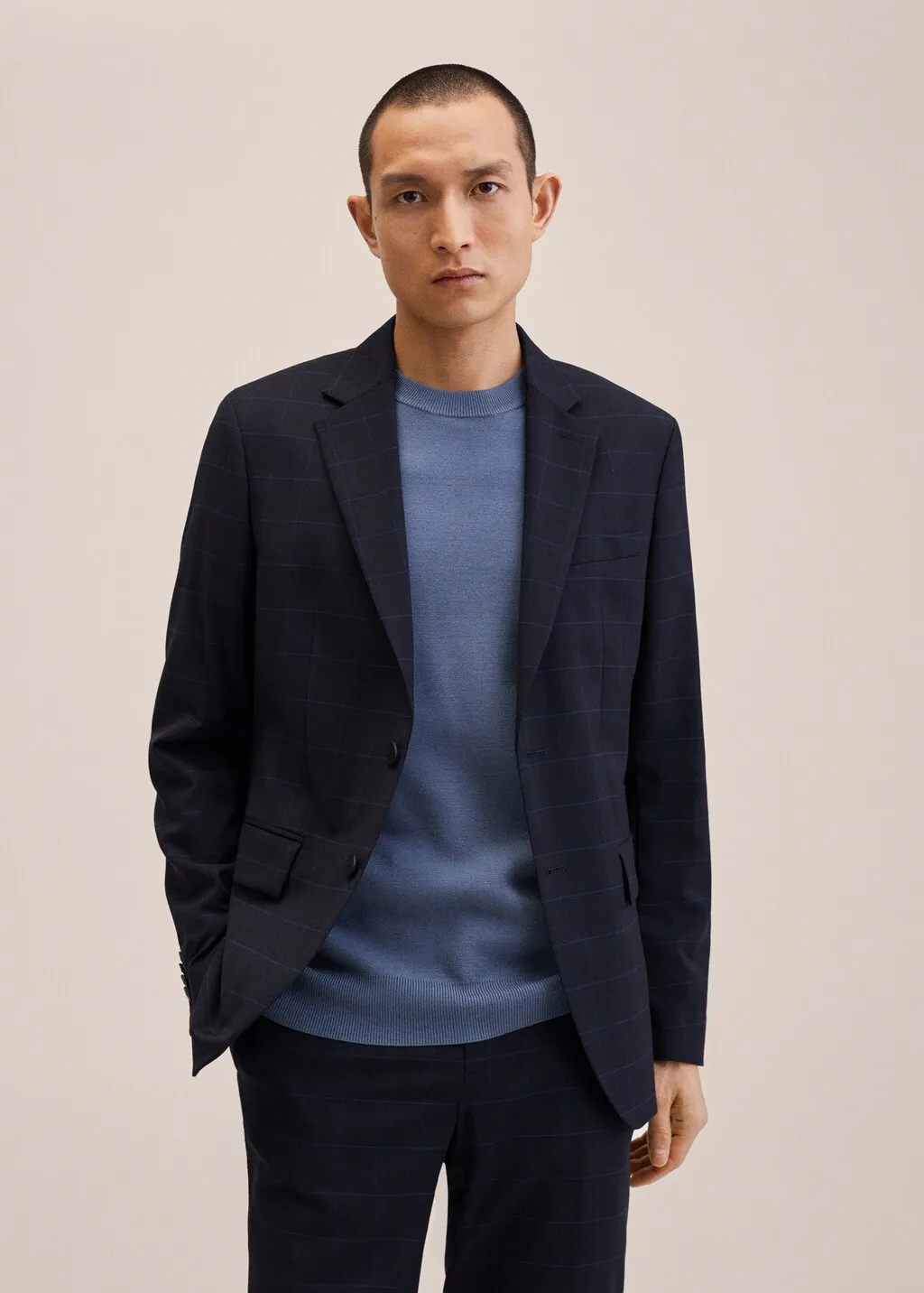 Giacca completo slim fit lana vergine