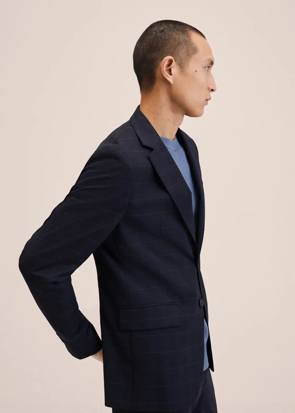 Giacca completo slim fit lana vergine