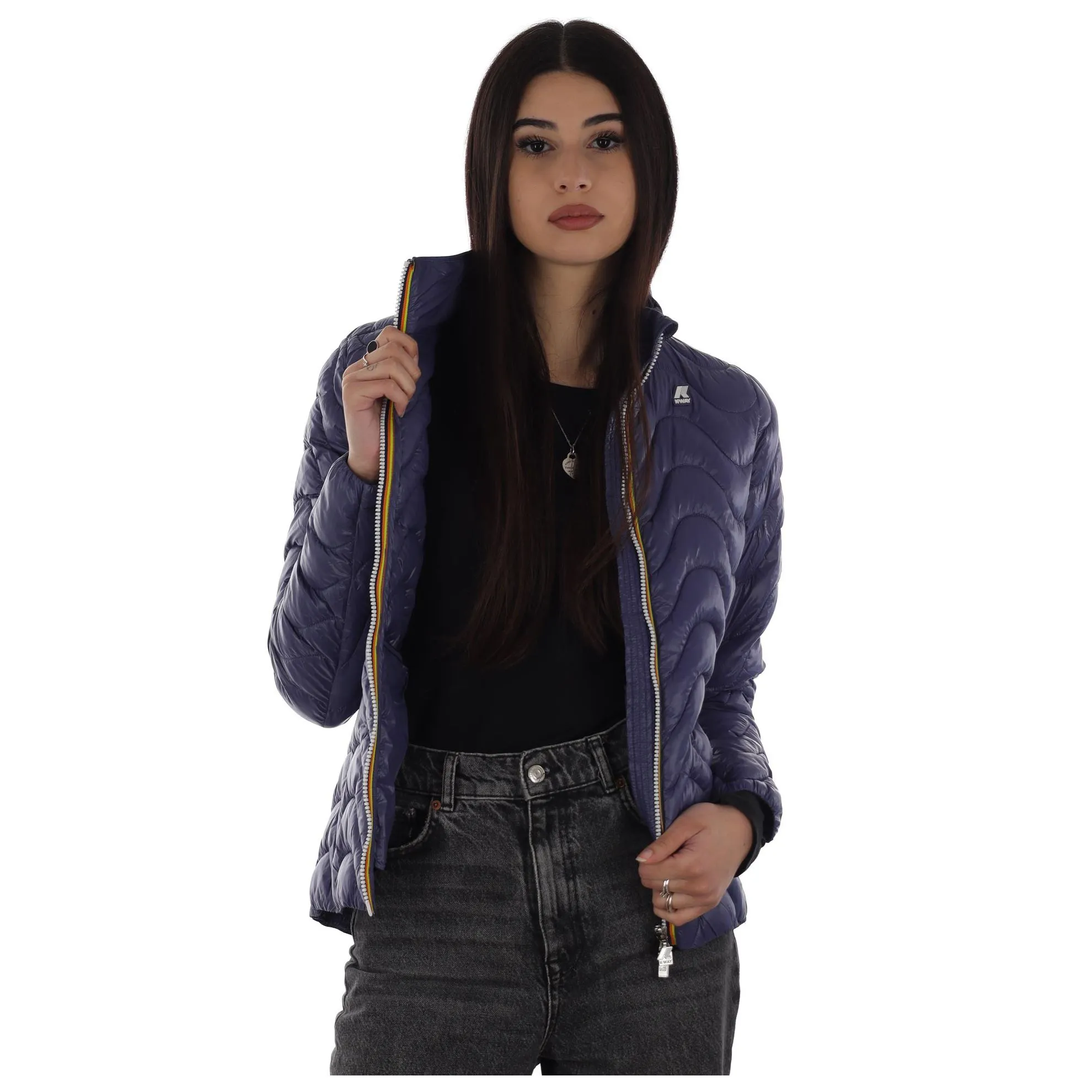 Giacca corta violette eco warm