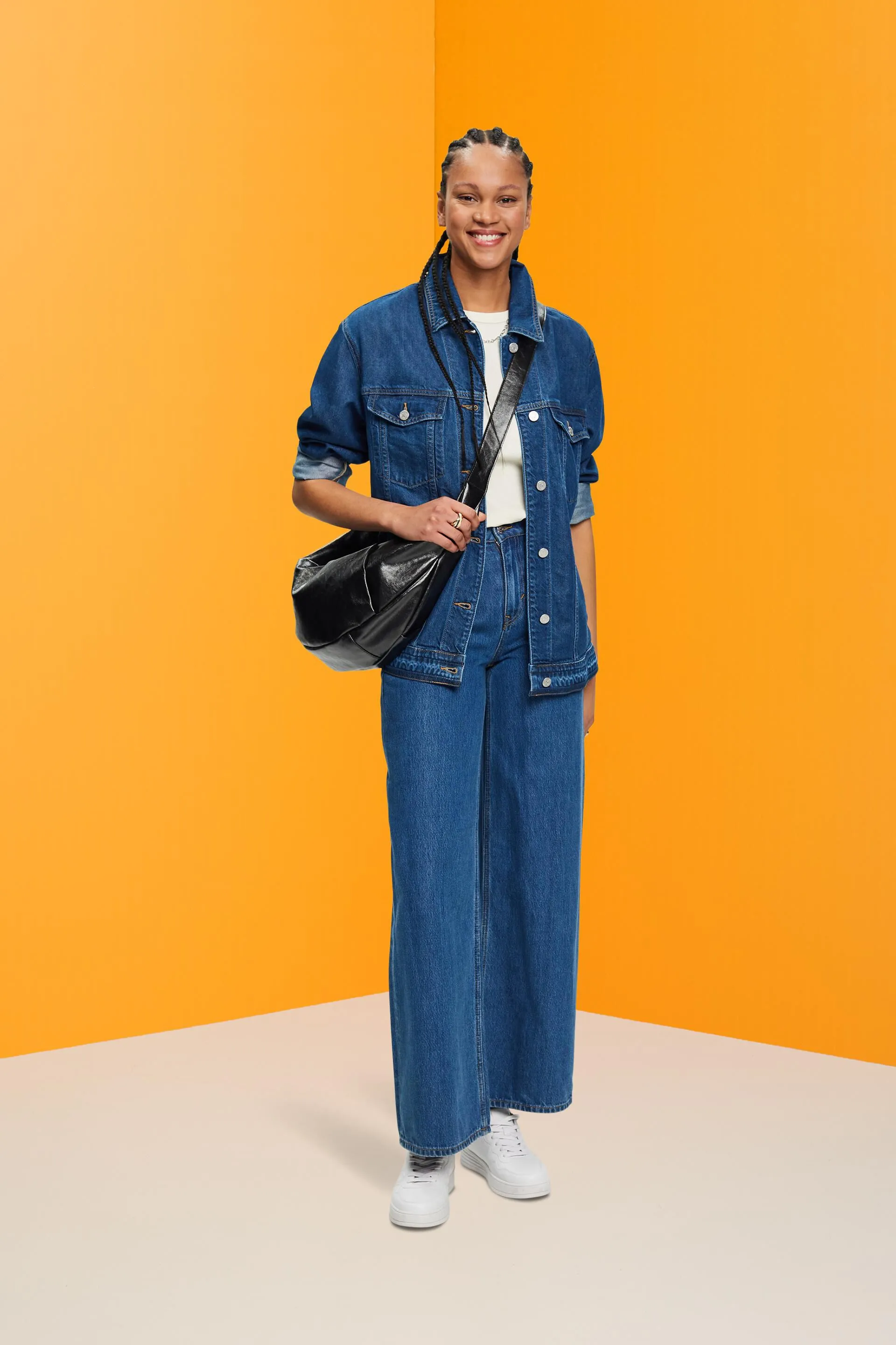 Giacca in denim con cintura da annodare