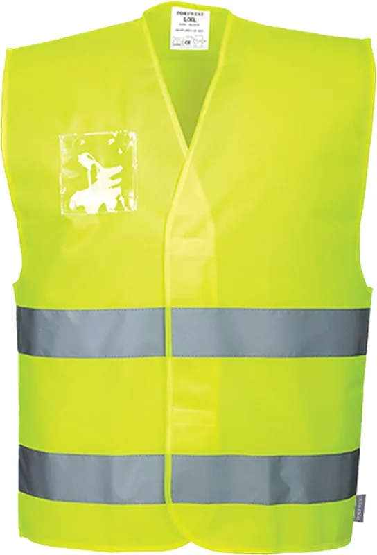 Gilet con porta badge Hi-Vis