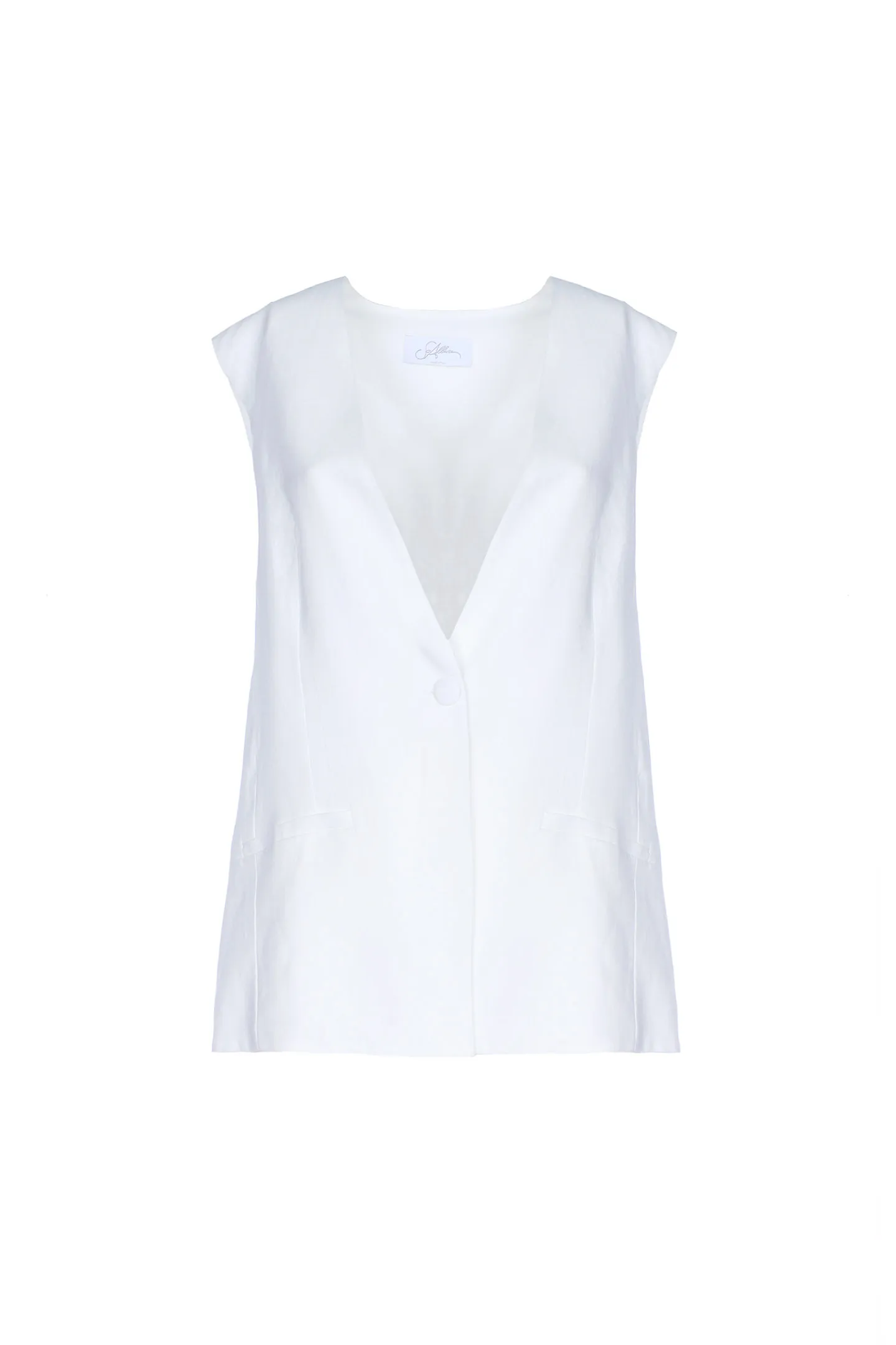 GILET OVER TELA M/LINO TU