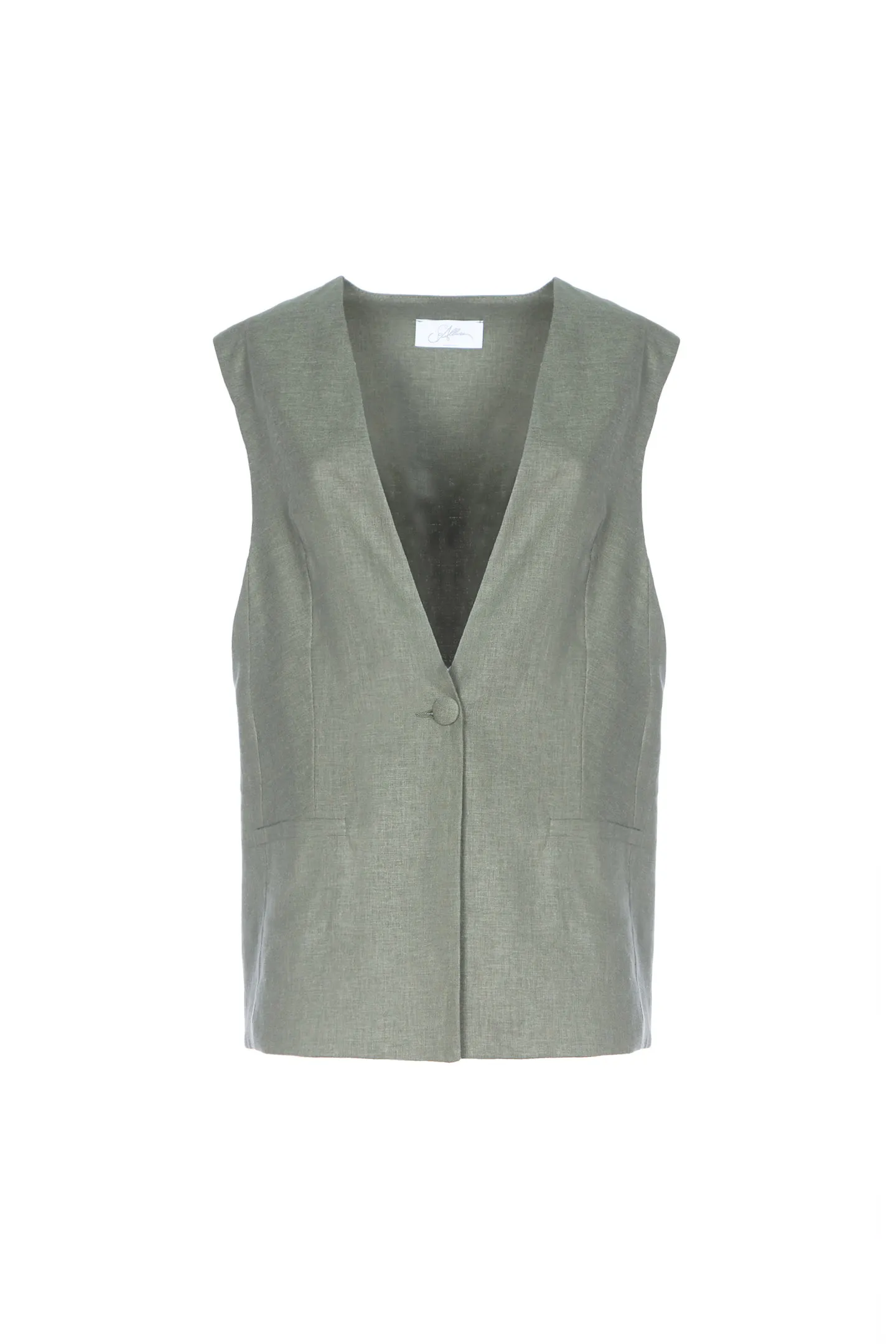 GILET OVER TELA M/LINO TU