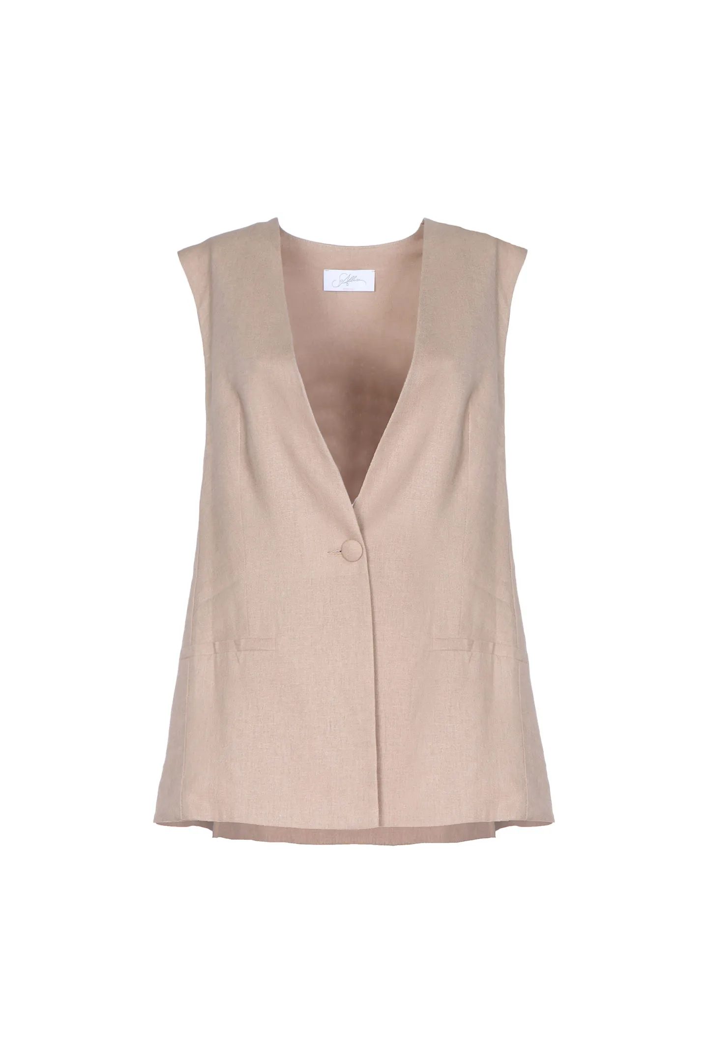 GILET OVER TELA M/LINO TU