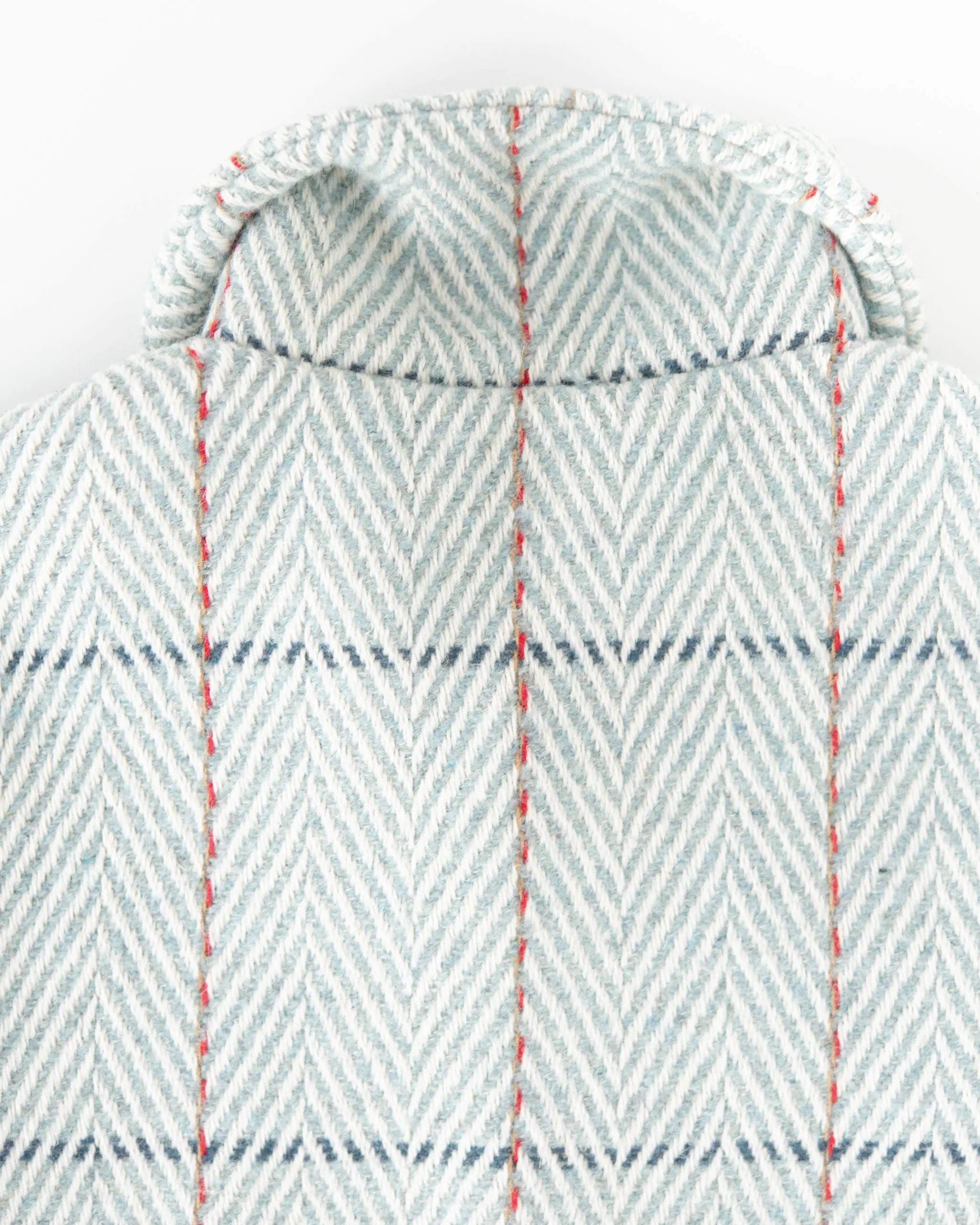 GIULIO CAPPOTTO lana spigato blu