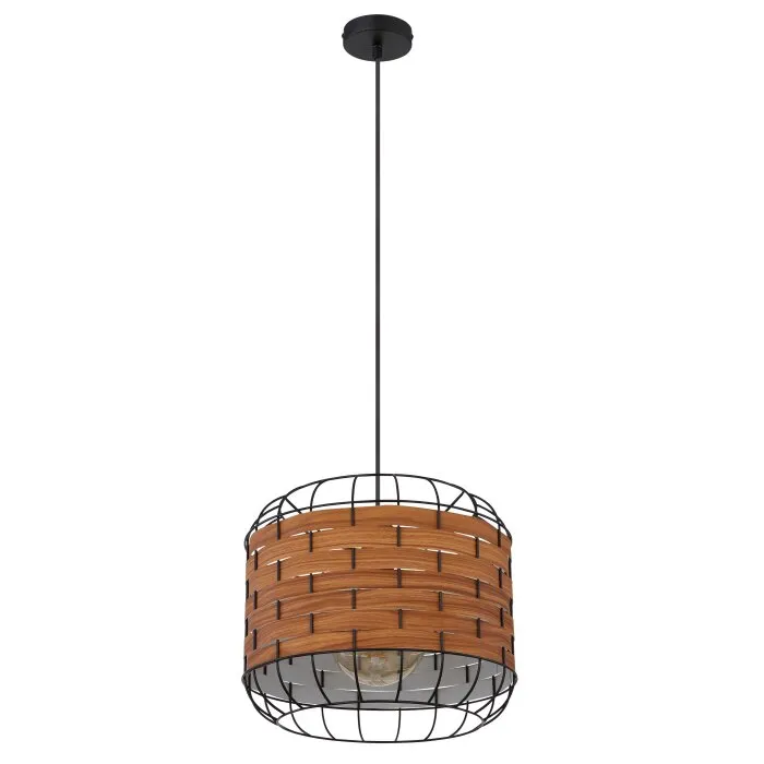 Globo ELMAR Lampadario a sospensione Nero, 1-Luce