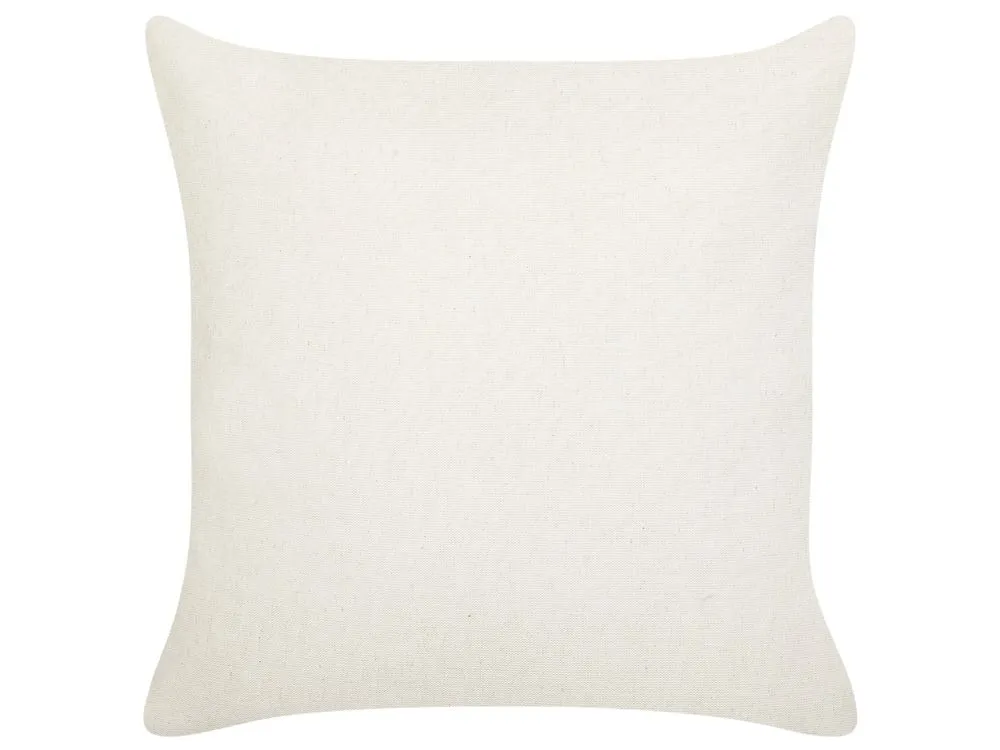 GNOME Set di 2 cuscini Modello natalizio Bianco 45 x 45 cm Cotone
