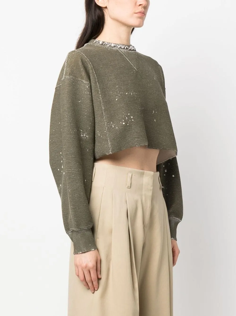   Golden Goose  Pantalone largo con pince  