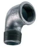 Gomito 90 Maschio/Femmina TSP 4" in Ghisa Malleabile Zincata Raccorditalia TSP0092/0012