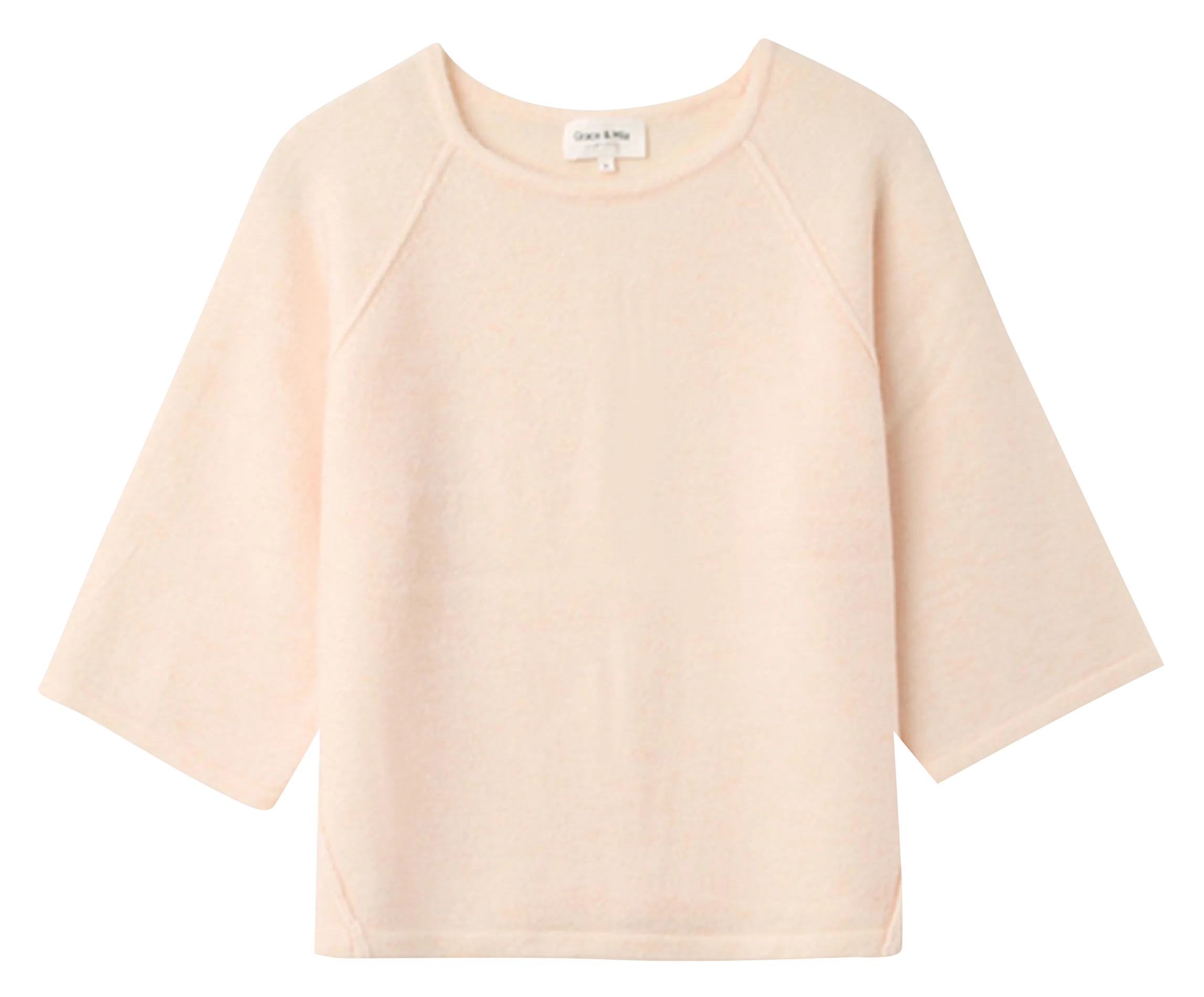  GRACE ET MILA   NANOU - Maglione scollo tondo ampio in maglia | Beige
