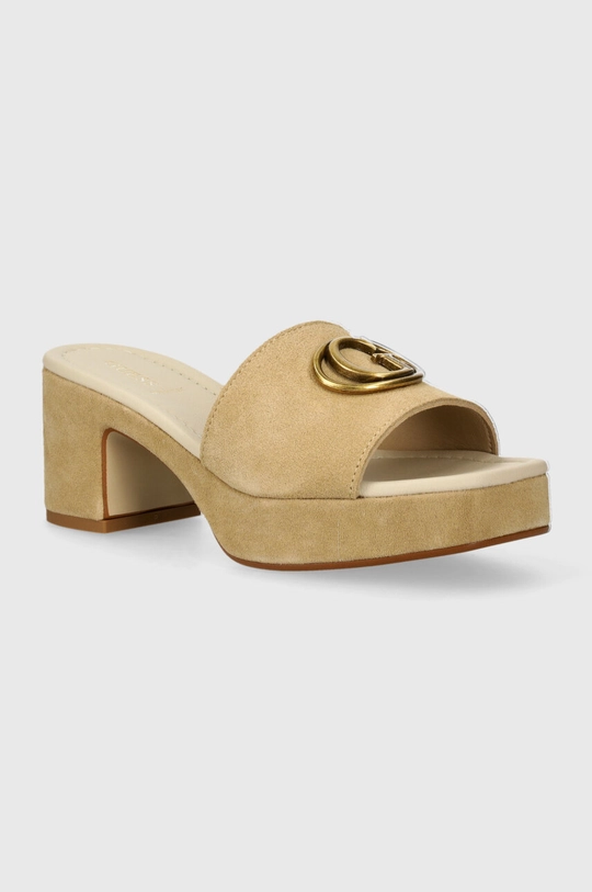 Guess ciabatte slide in camoscio CINZIA