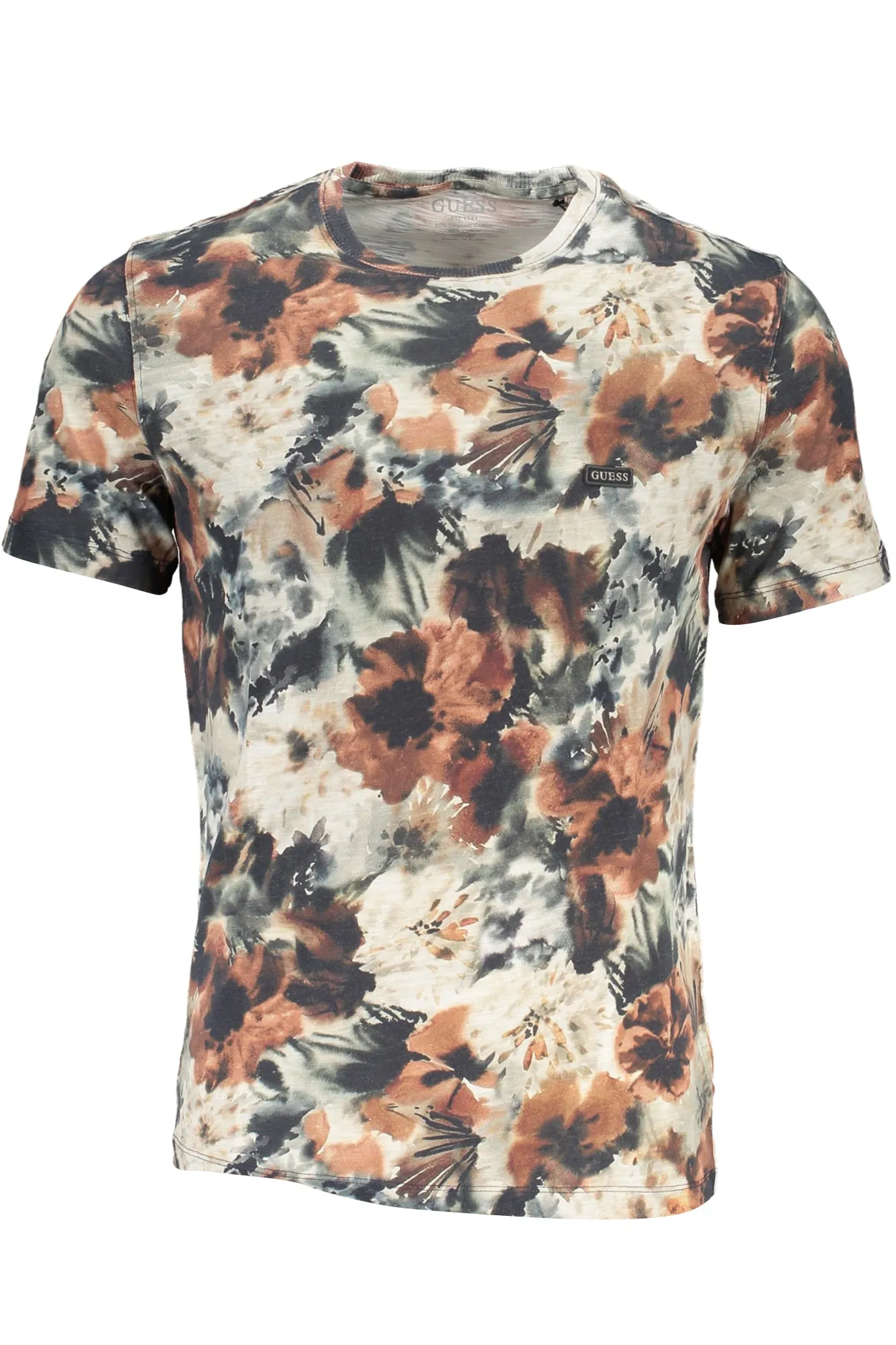 GUESS JEANS T-SHIRT MANICHE CORTE UOMO BEIGE