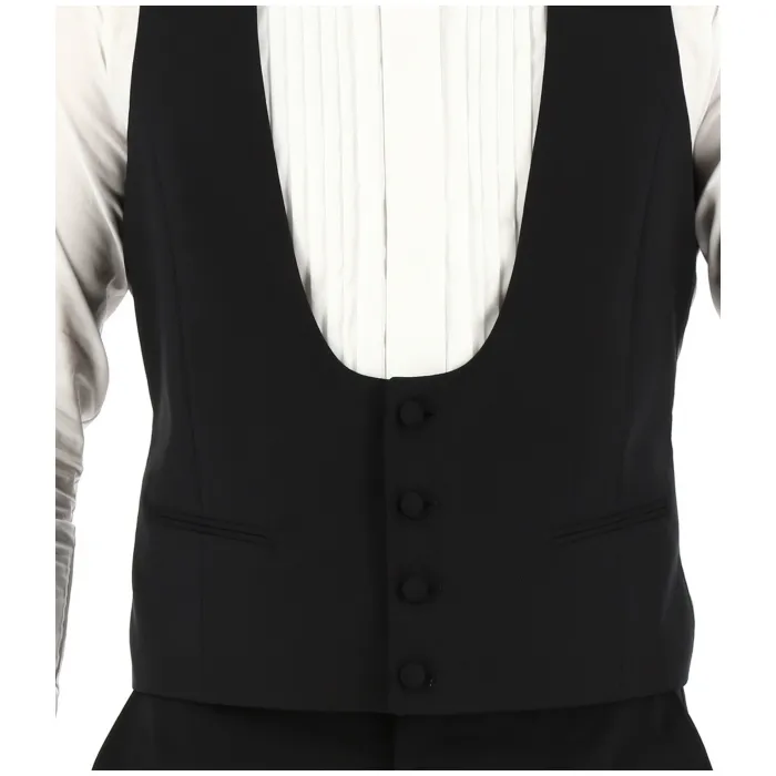 Henk ter Horst Pura lana Gilet da Smoking Nero