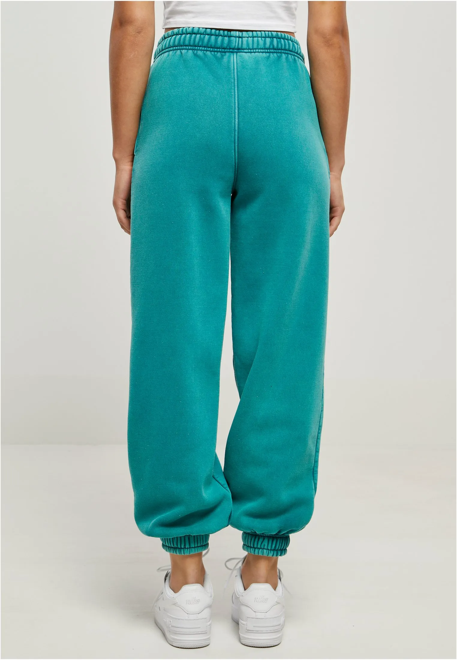 HIGH WAIST STONE WASHED - Pantaloni sportivi