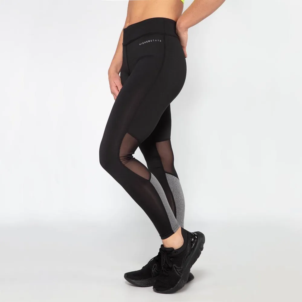 Higher State Panelled Marl per donna Leggings da corsa