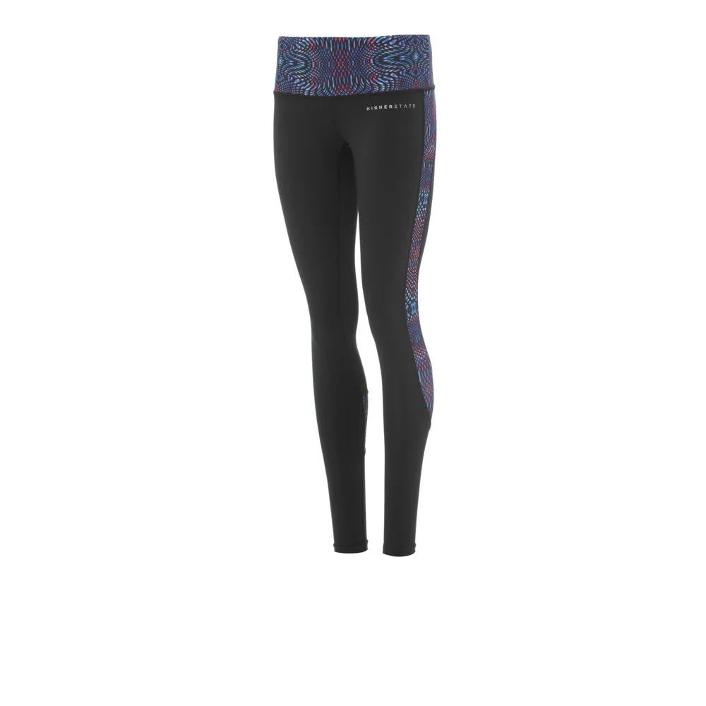 Higher State Panelled Pattern per donna Leggings da corsa