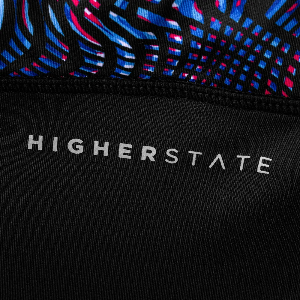 Higher State Panelled Pattern per donna Leggings da corsa