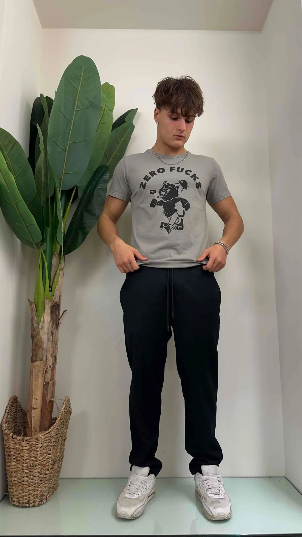 IMPERIAL - T6407I233 - T-SHIRT COTONE "ZERO FUCKS"