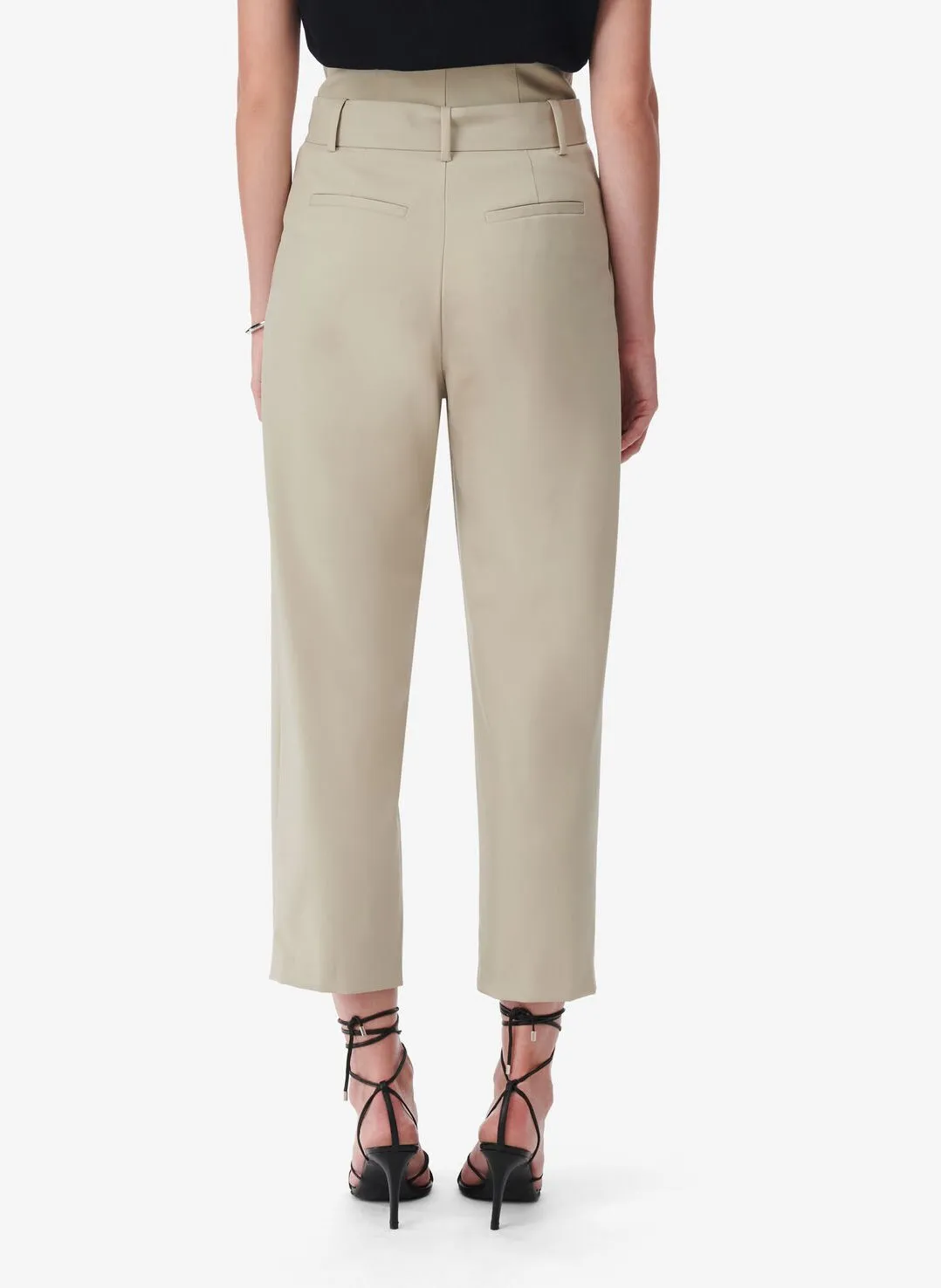  IRO   ARRISON - Pantalone dritto in lana mélange | Verde