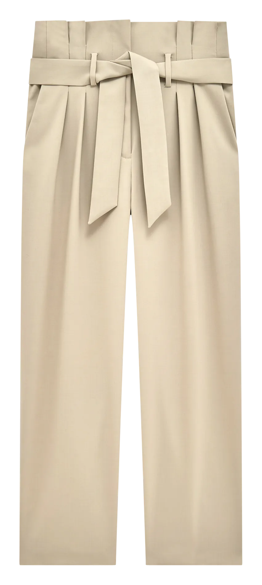  IRO   ARRISON - Pantalone dritto in lana mélange | Verde