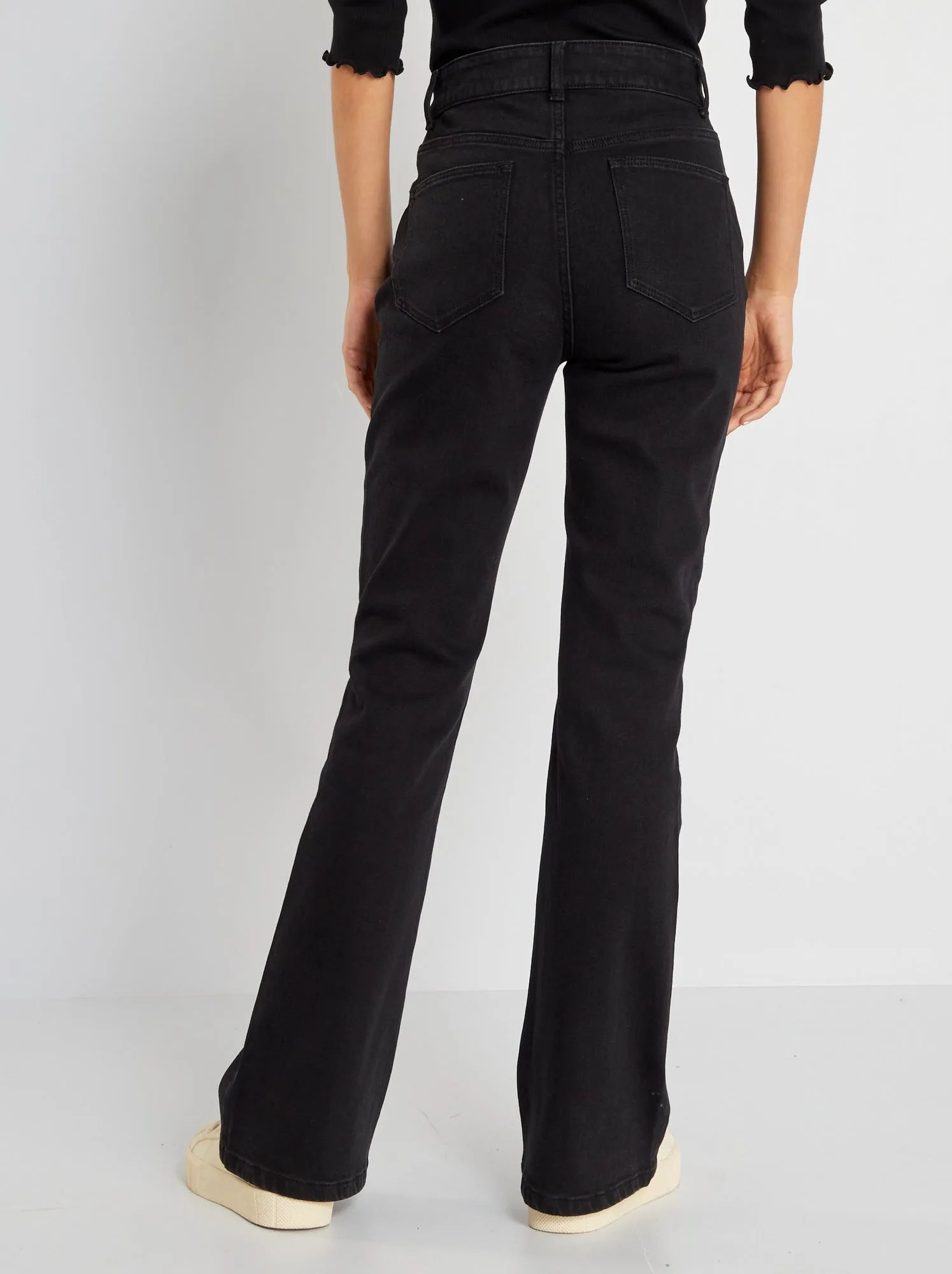 Jeans flare - L32 - NERO