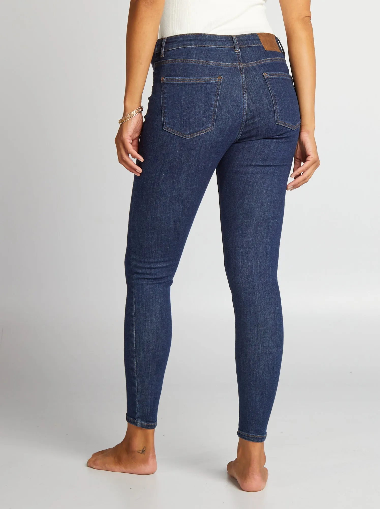 Jeans premaman skinny super stretch - Inizio gravidanza - piccola fascia - BLU