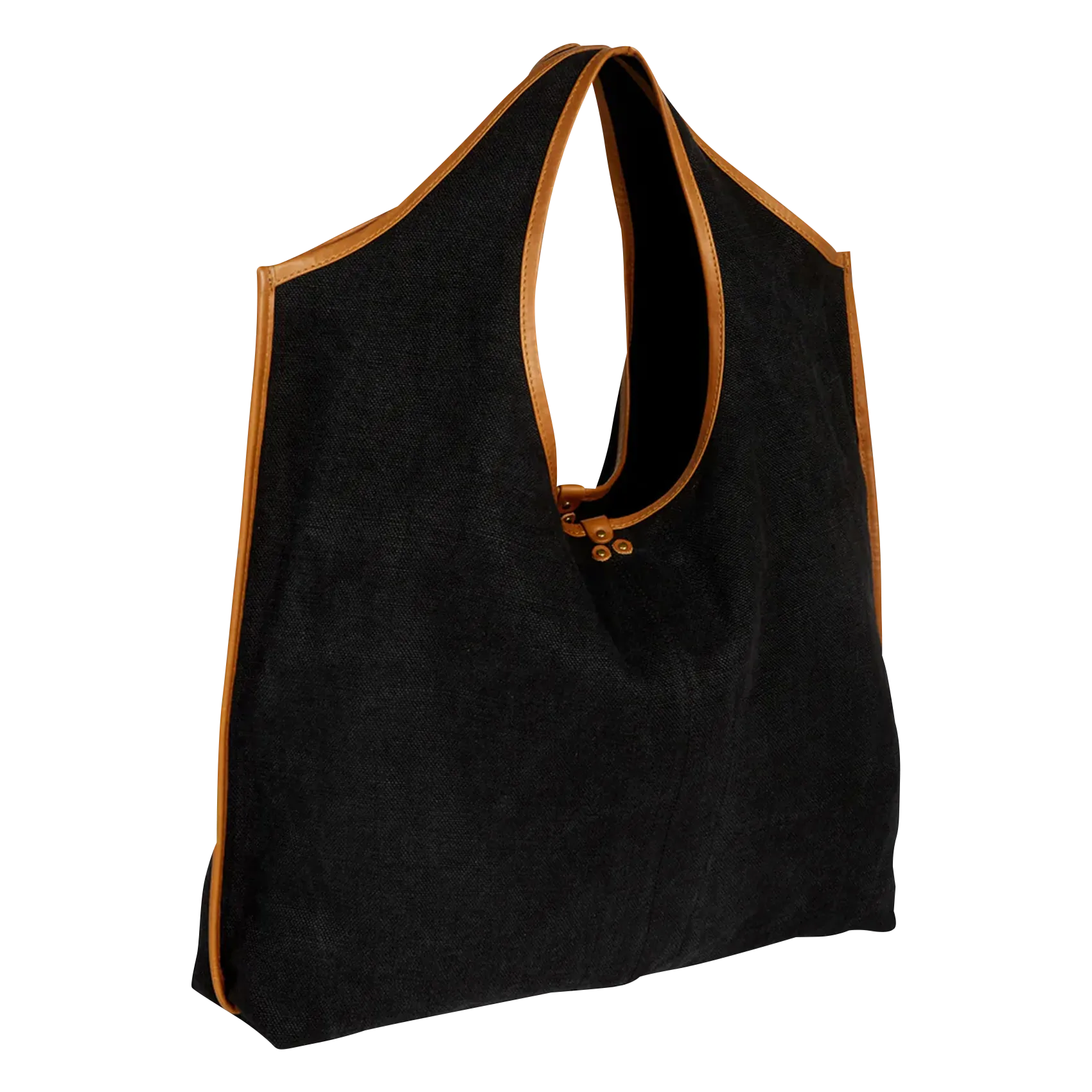  JEROME DREYFUSS   PACO - Shopping bag in misto lino | Nero