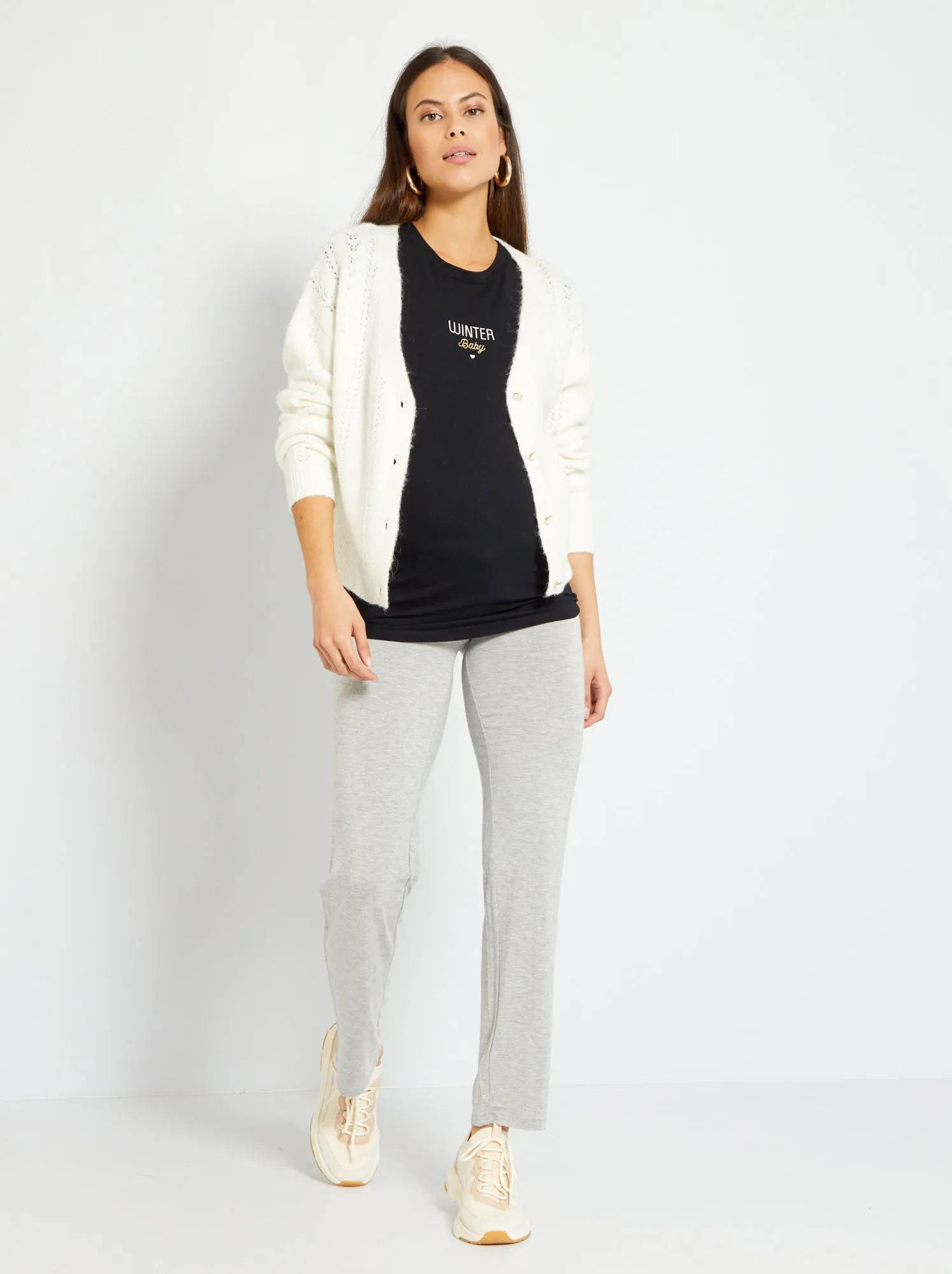 Joggers premaman - GRIGIO