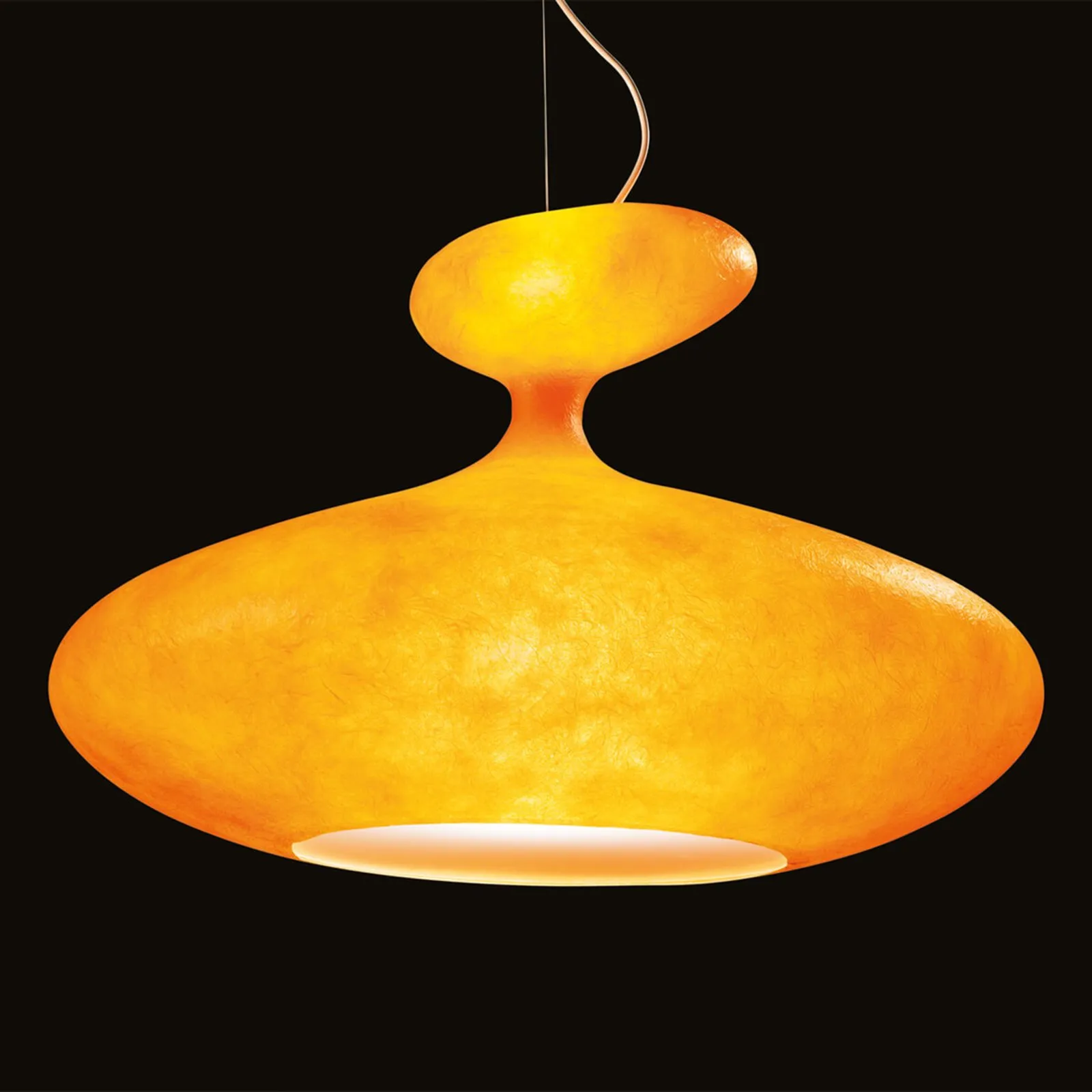 kdln lampada a sospensione E.T.A. Sat, arancione, 80 x 60 cm