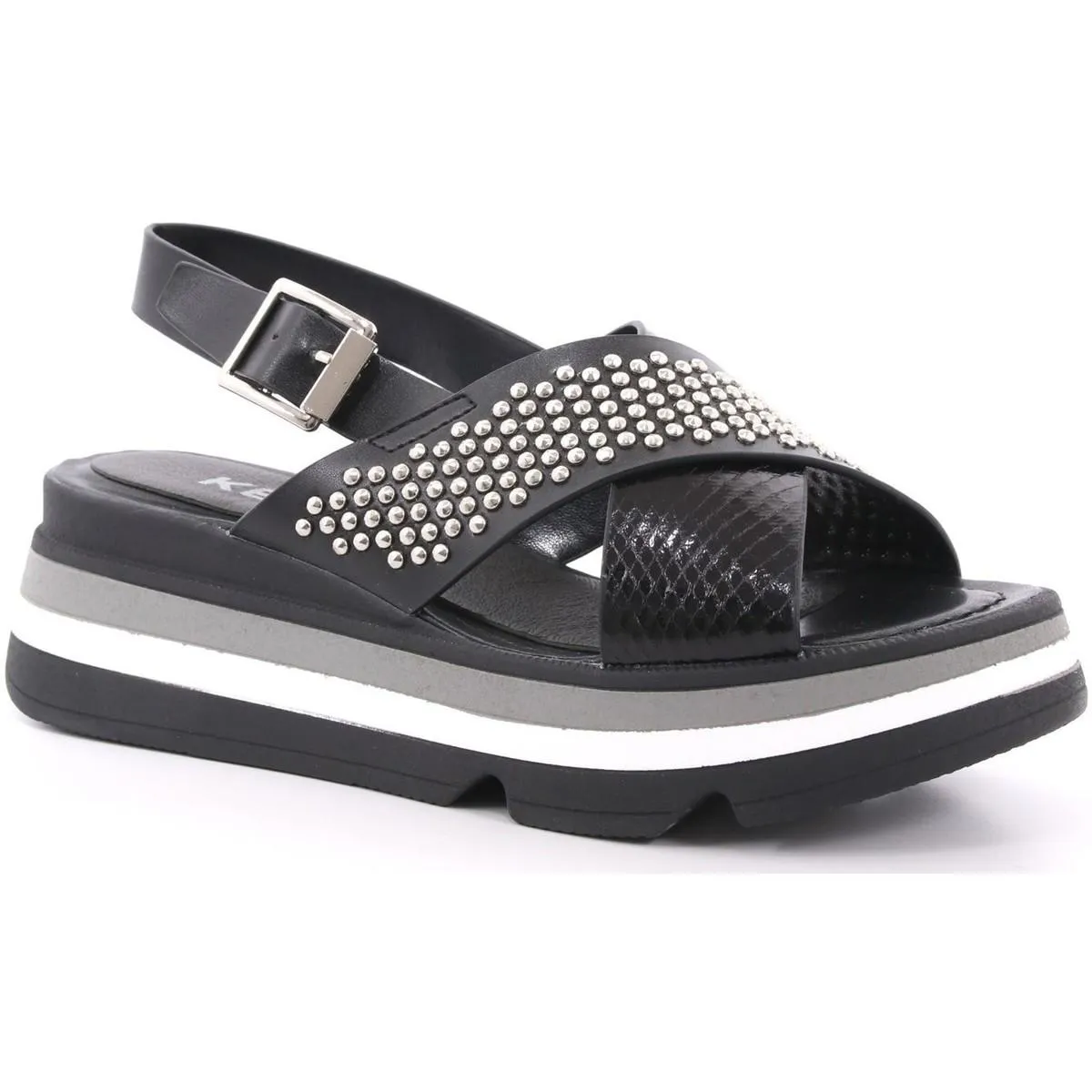 Keys  ---------    ------------ sandali donna K-4952 nero PE21