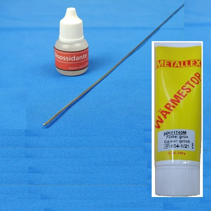 KIT BRASATURA 5 bacchette Castolin 157 + Pasta termo isolante