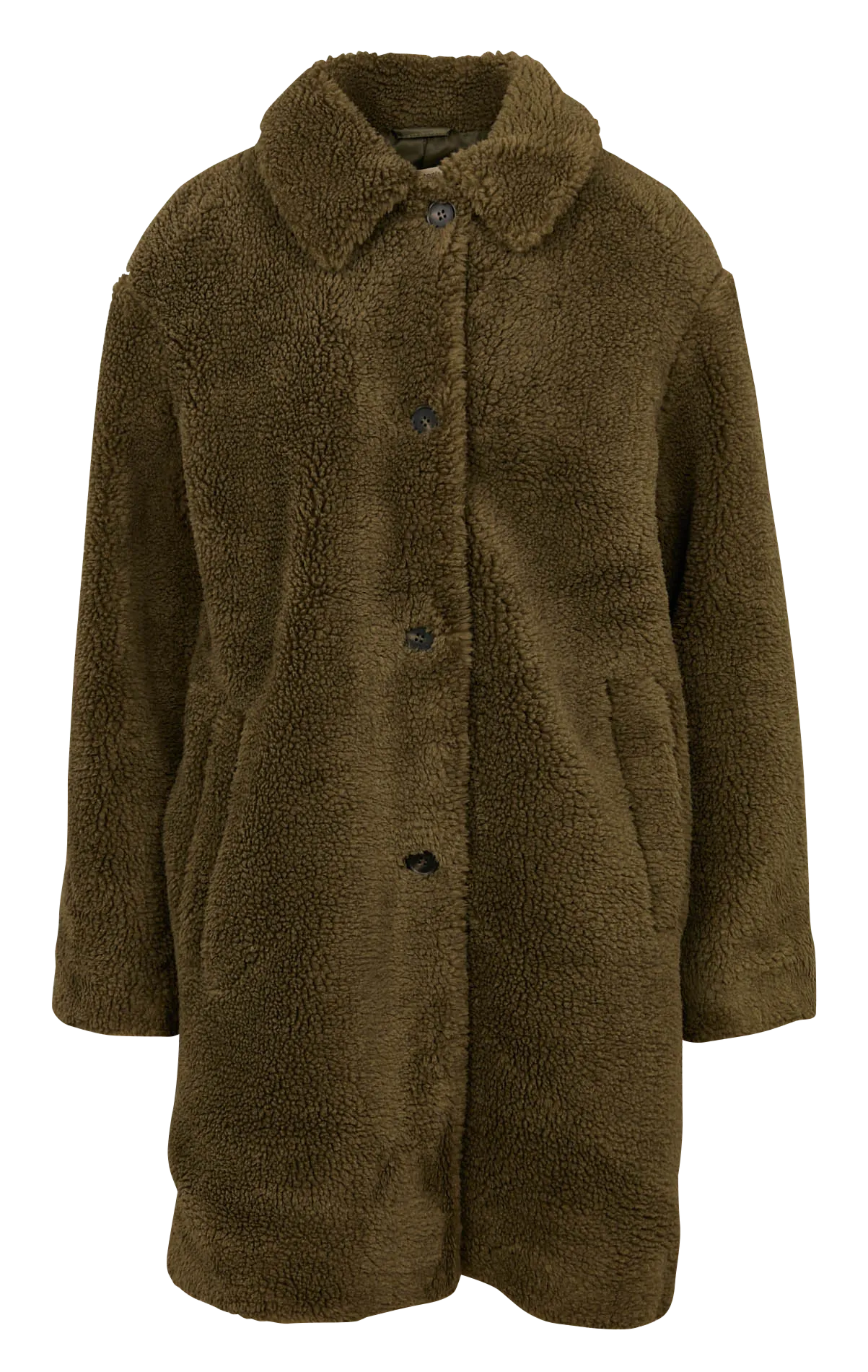  LA FEE MARABOUTEE   Cappotto collo classico in sherpa | Verde