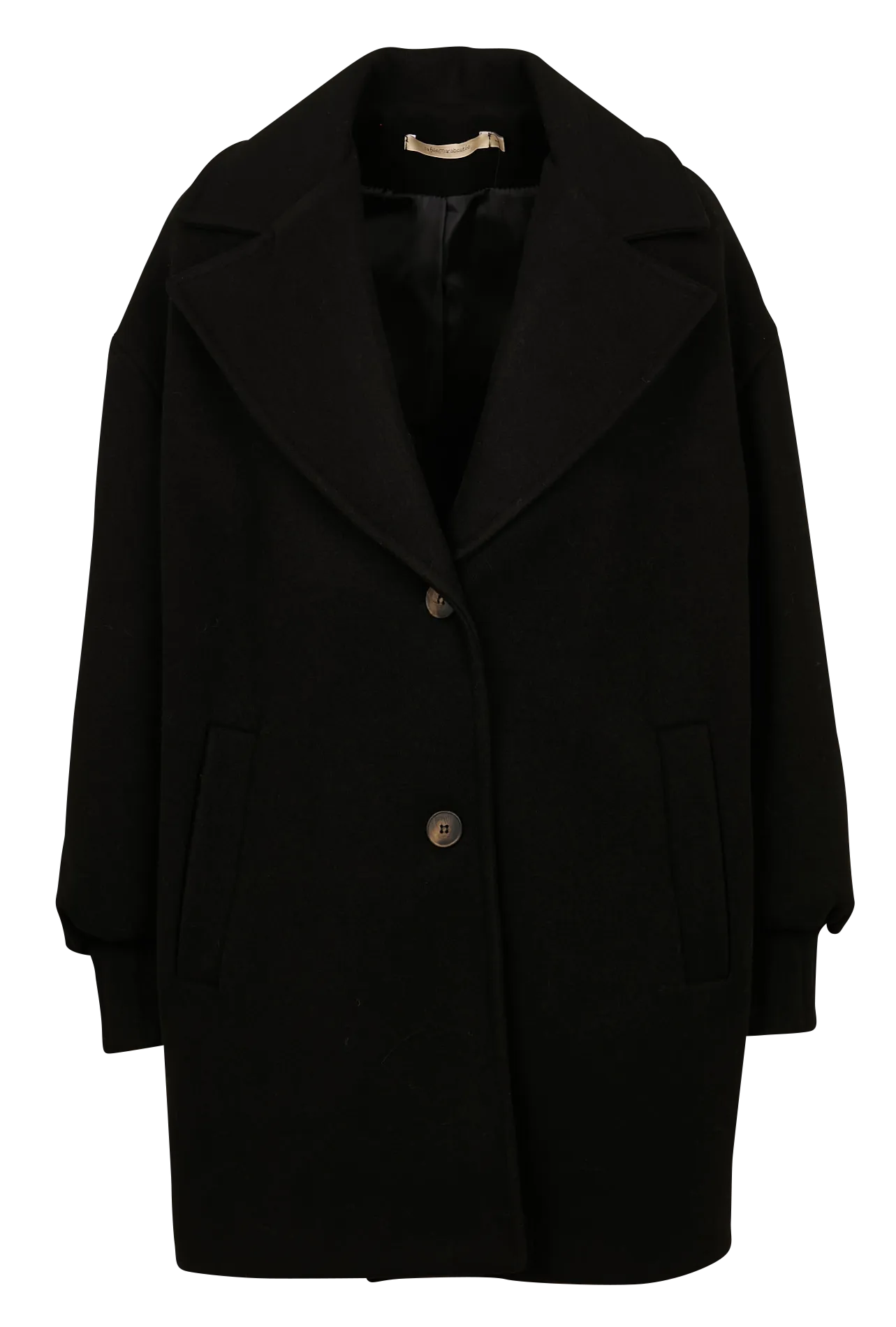  LA FEE MARABOUTEE   Cappotto collo tailleur | Nero