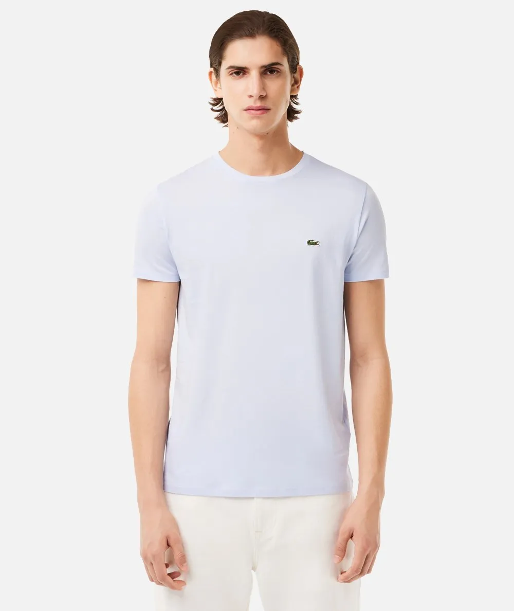 LACOSTE--T-shirt in jersey di cotone pima
