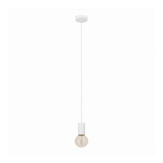 Lampada a sospensione Pozueta 1, 1 luce, bianco