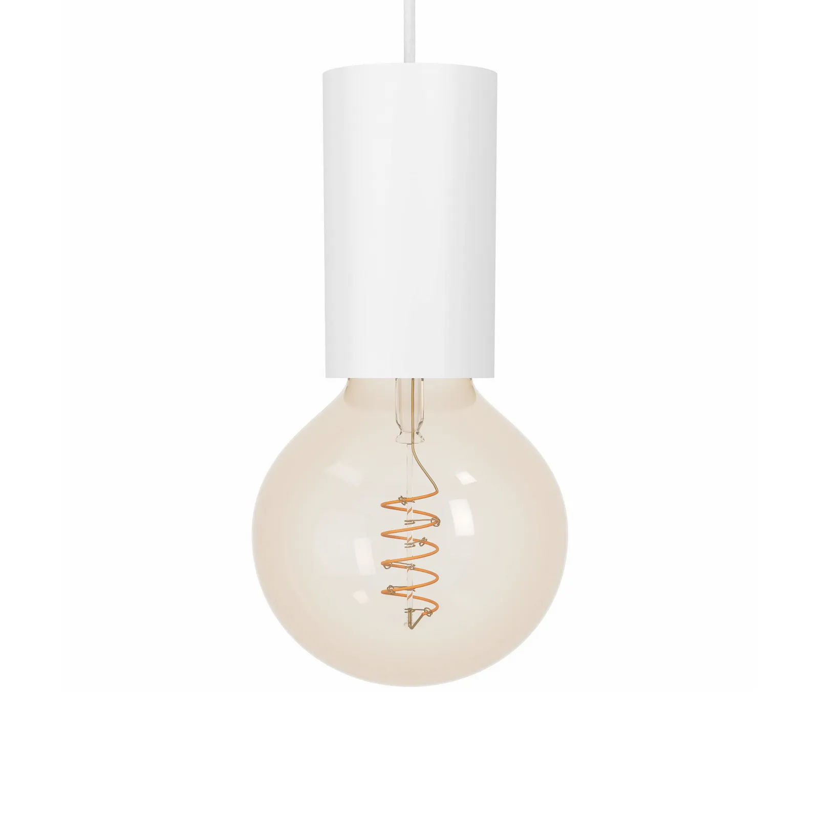 Lampada a sospensione Pozueta 1, 1 luce, bianco