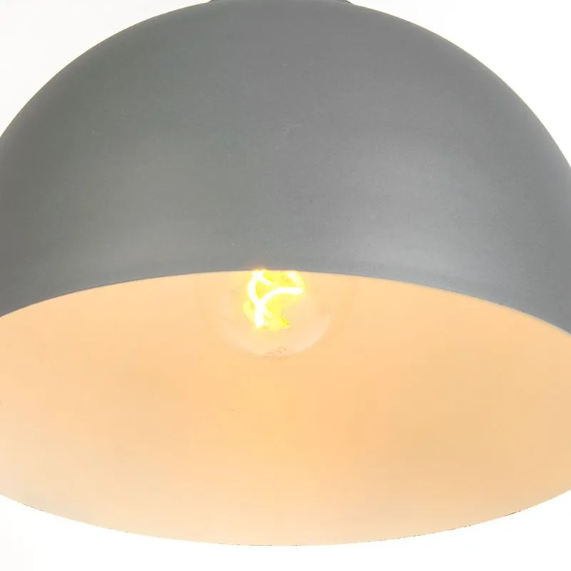 Lampada a sospensione scandinava grigia 40 cm - Hoodi