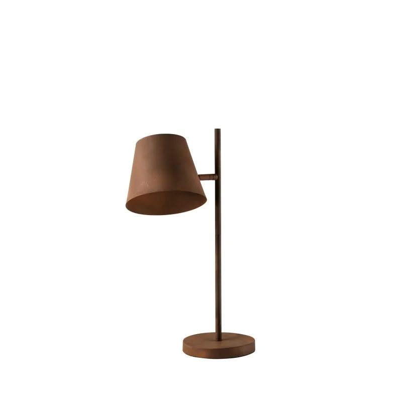 Lampada da tavolo in metallo grezzo ruggine Ruggine 1Xe27 33,5X55Cm