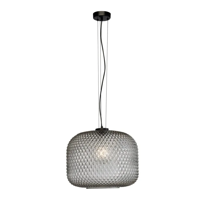 Lampadario a sospensione Sferica Grigio fume 1Xe27 40X150X10Cm