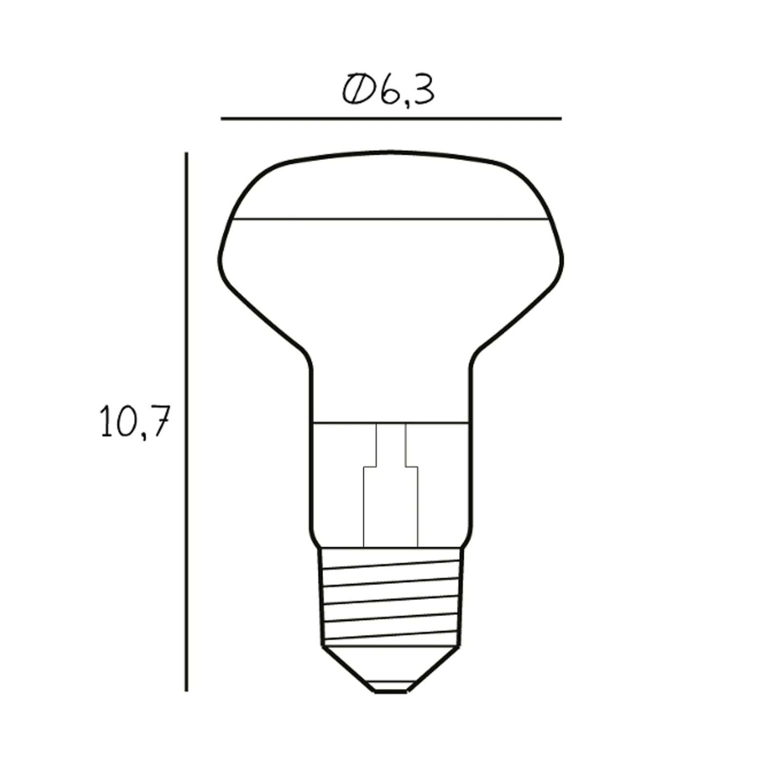 Lampadina LED Reflector, E27, 5 W, 2.700 K, dimmerabile