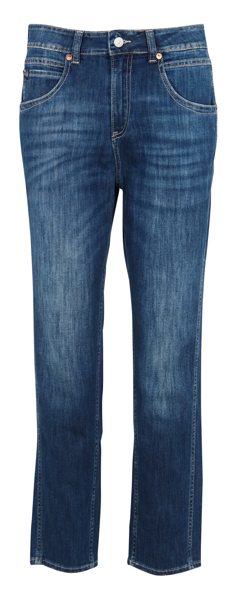  LE TEMPS DES CERISES   Jeans girlfriend a vita alta in misto cotone | Blu
