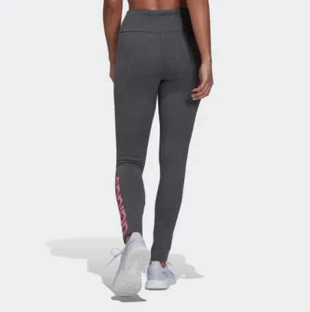 Leggings Adidas Donna Loungewear Essentials High Waisted Logo H07783 Grigio