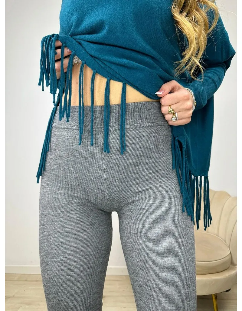 LEGGINGS COSTINE GRIGIO CHIARO