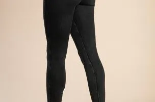 Leggings moda con cintura ampia, colore grigio