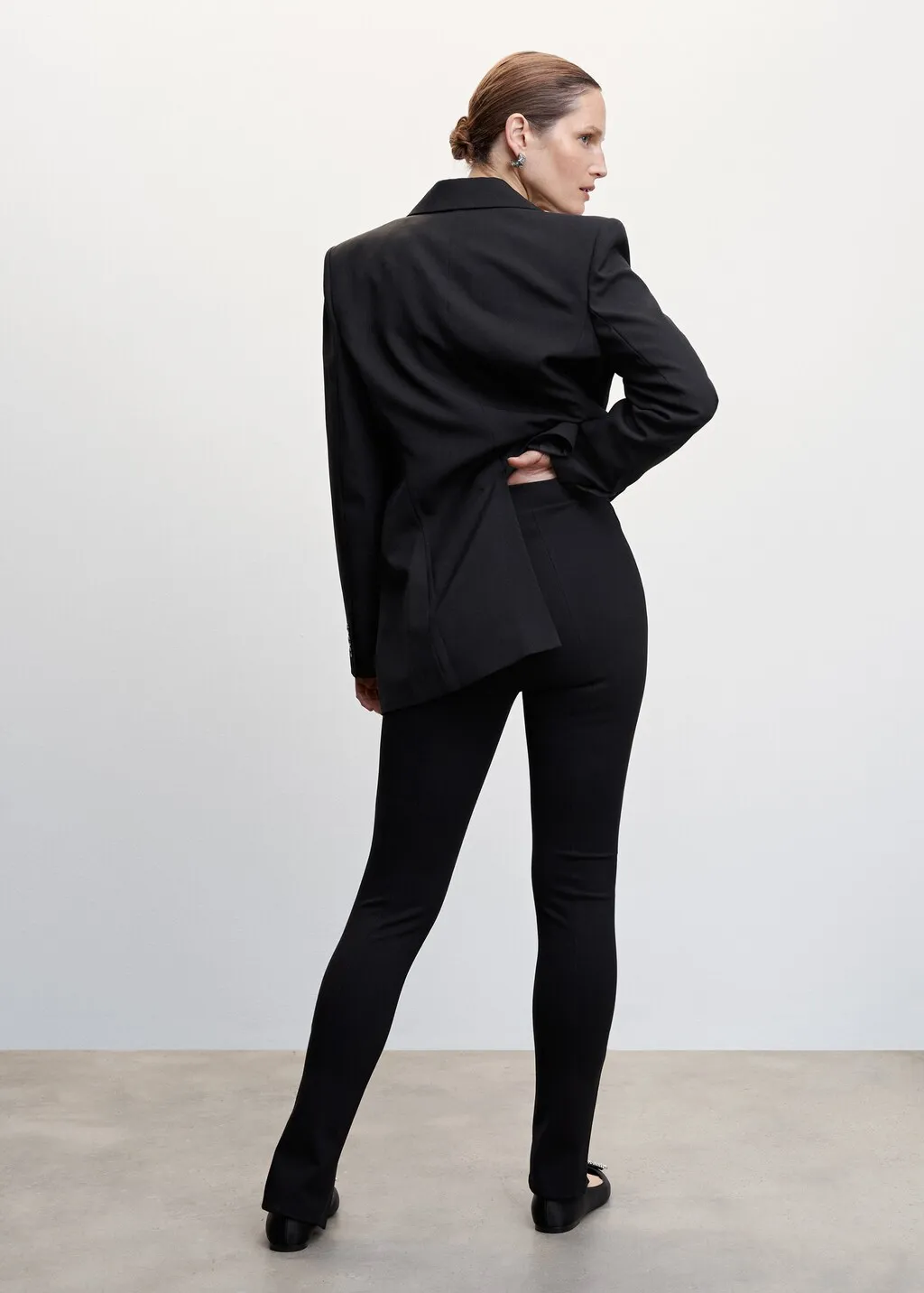 Leggings spacco bordo inferiore