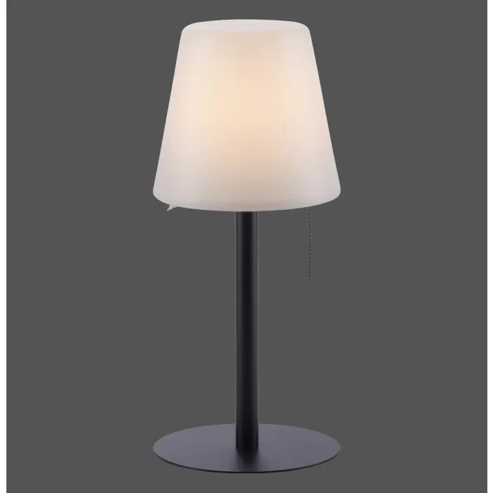 Leuchten Direkt KENO Lampada da tavolo LED Nero, 1-Luce