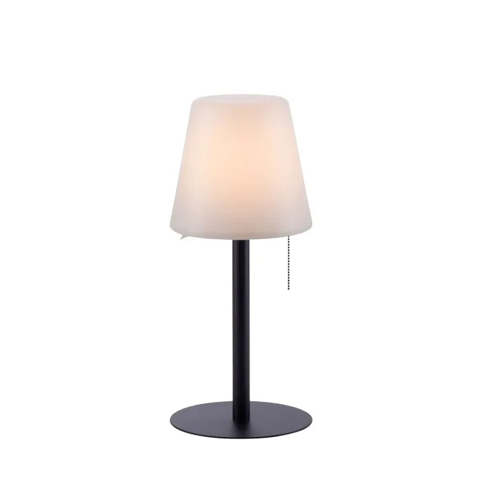 Leuchten Direkt KENO Lampada da tavolo LED Nero, 1-Luce