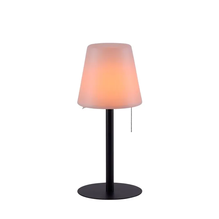 Leuchten Direkt KENO Lampada da tavolo LED Nero, 1-Luce